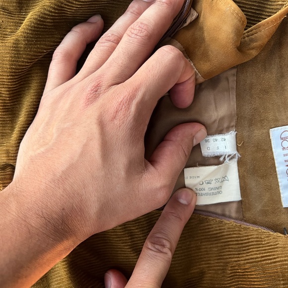 Vintage Rare 80’s Gianni Versace Size 8  Mid Skirt Brown Suede 100% Leather - Picture 3 of 10